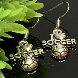 Soccer Earring, Football Earring, Soccer Jewelry, Sports Earrings, Gift Idea